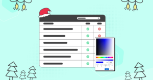 Designing Data Tables for Christmas