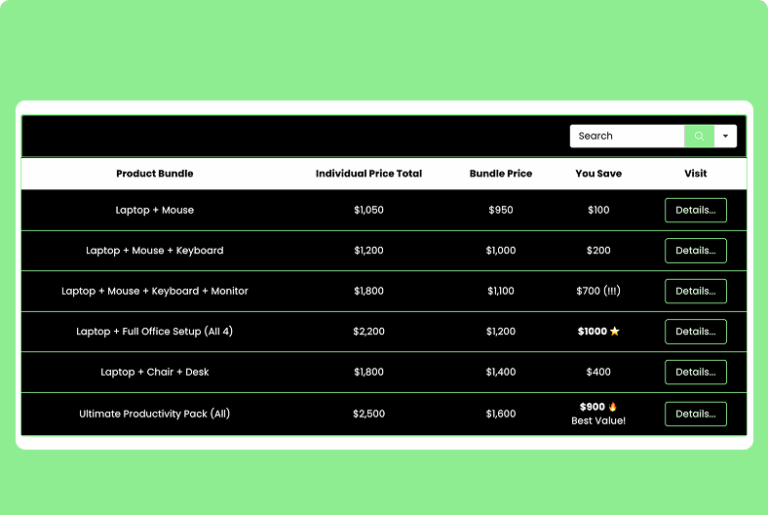 Product Bundle Discounts