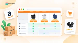 3 Steps To Create An Amazon Product Comparison Table